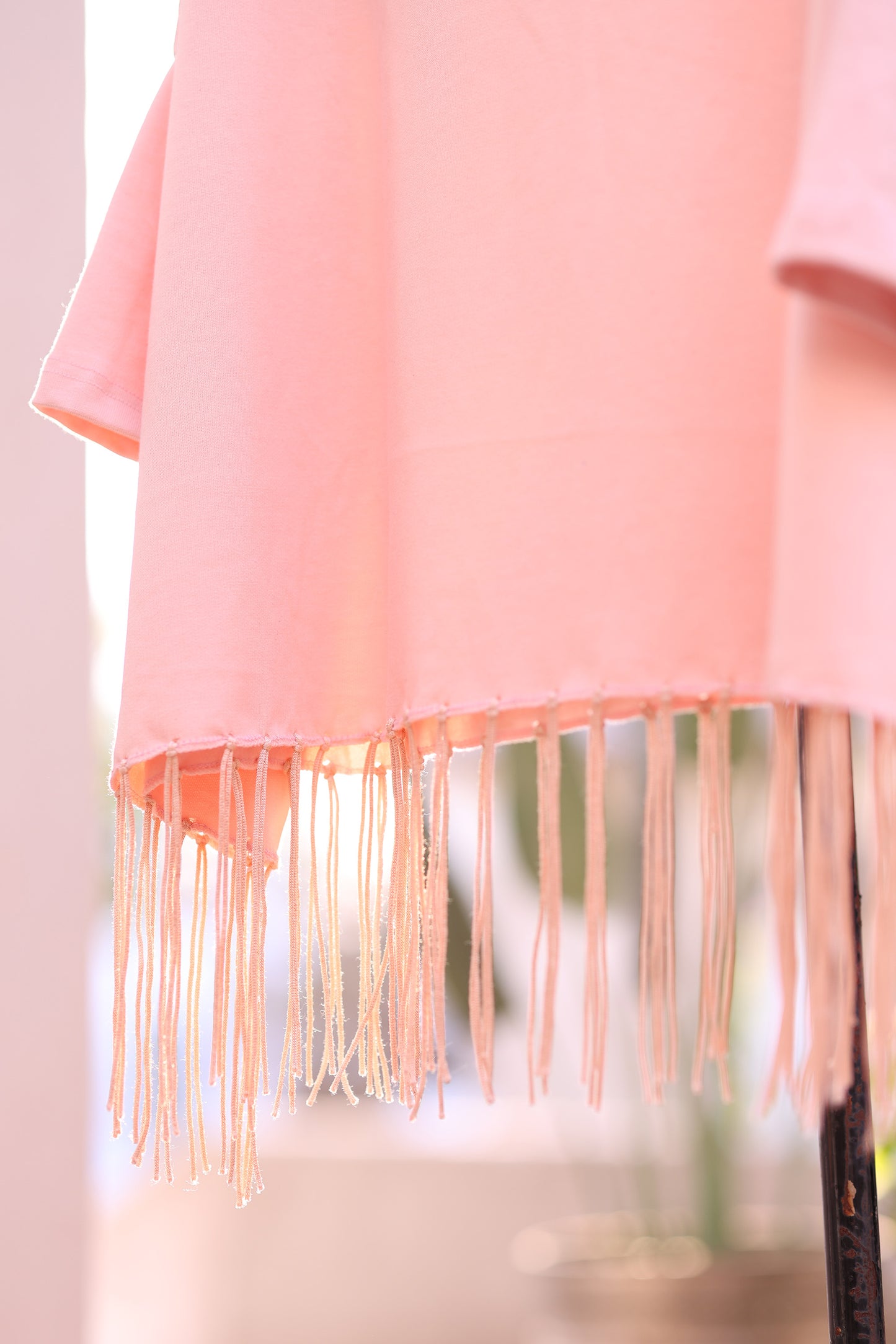 High Neck Cape Shawl (Pink)