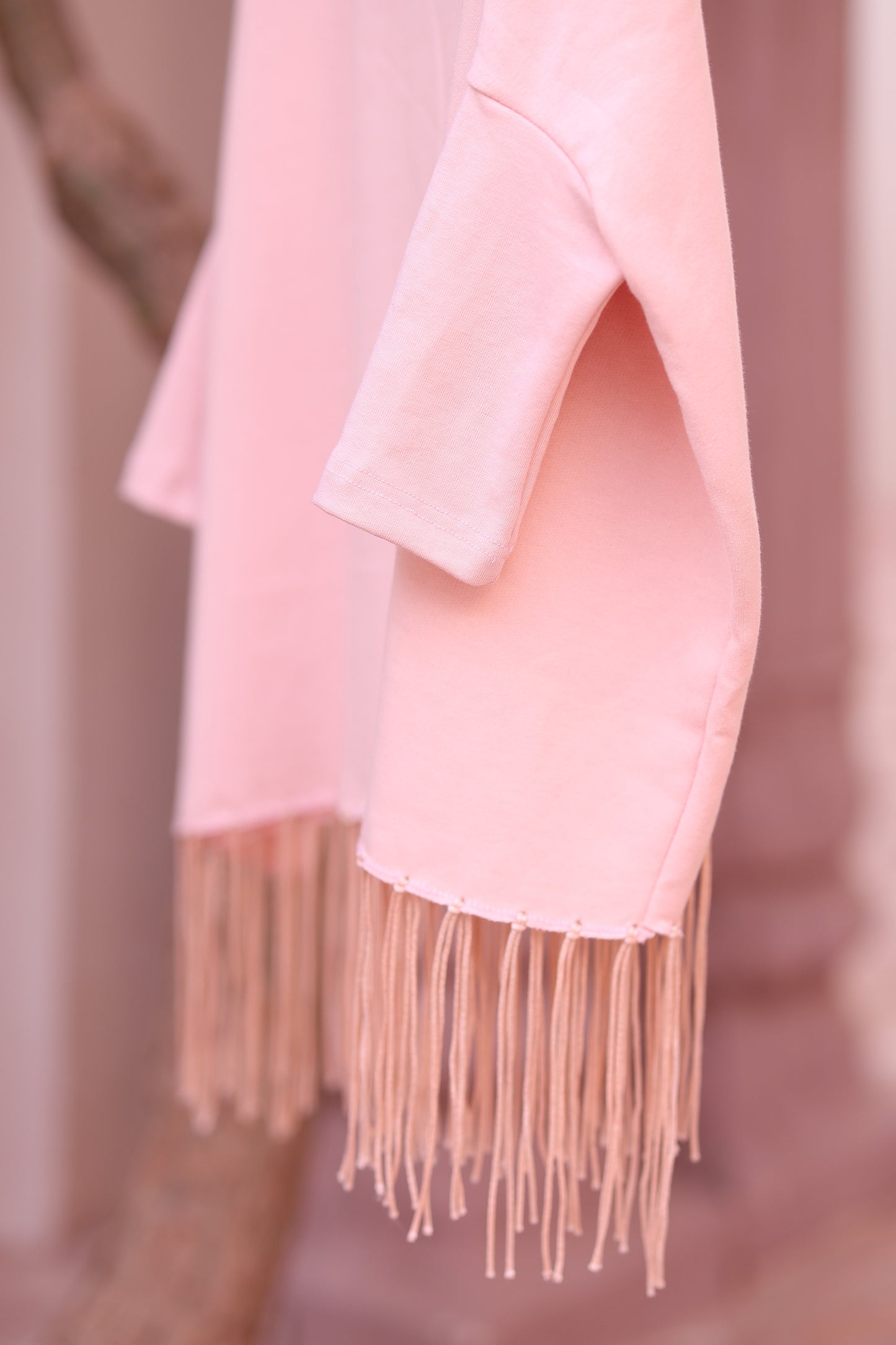 High Neck Cape Shawl (Pink)