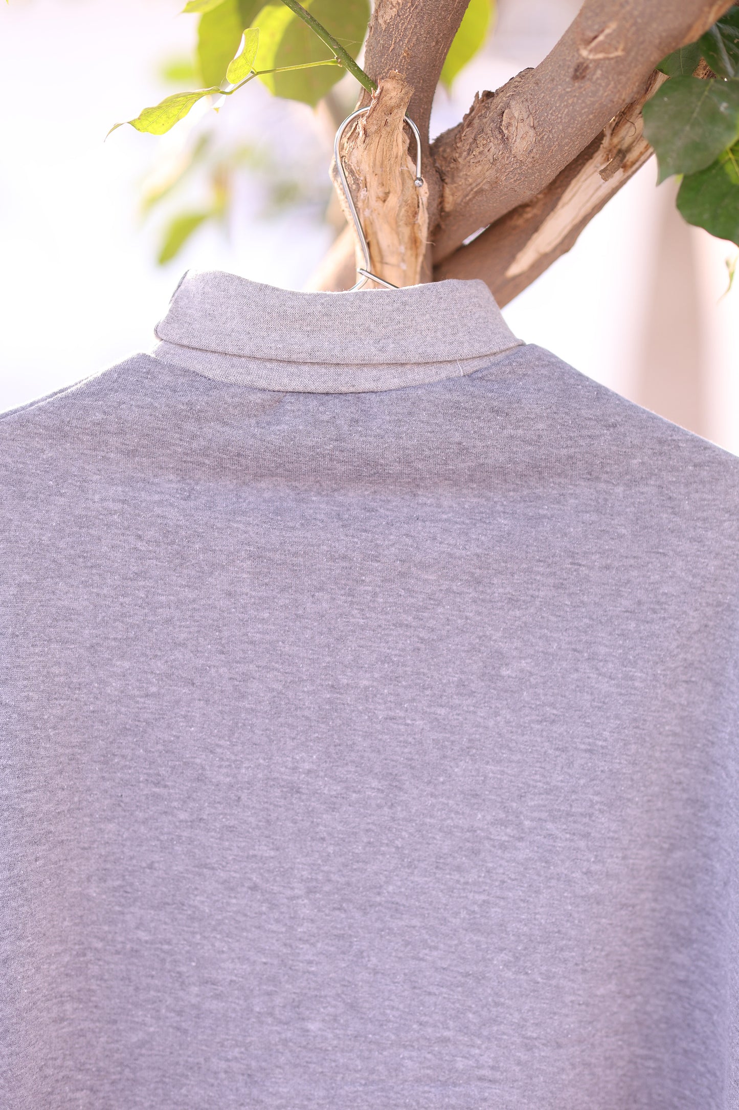 High Neck Cape Shawl (Grey)