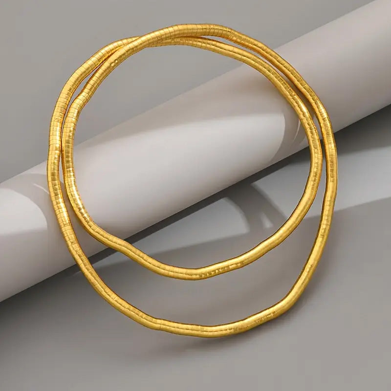 Flexible snake necklace / Bracelet (Golden)