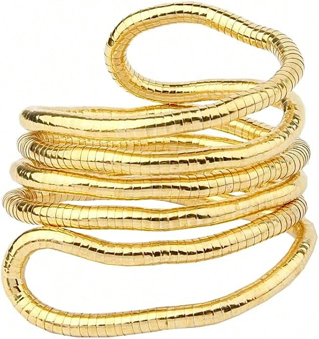 Flexible snake necklace / Bracelet (Golden)