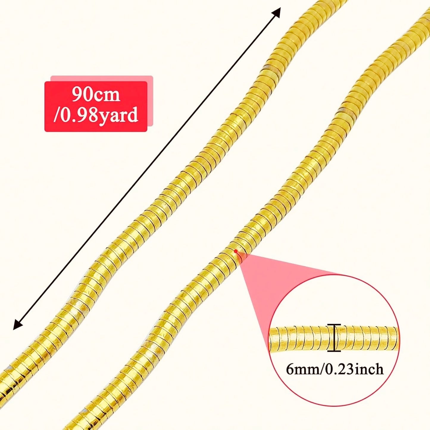 Flexible snake necklace / Bracelet (Golden)