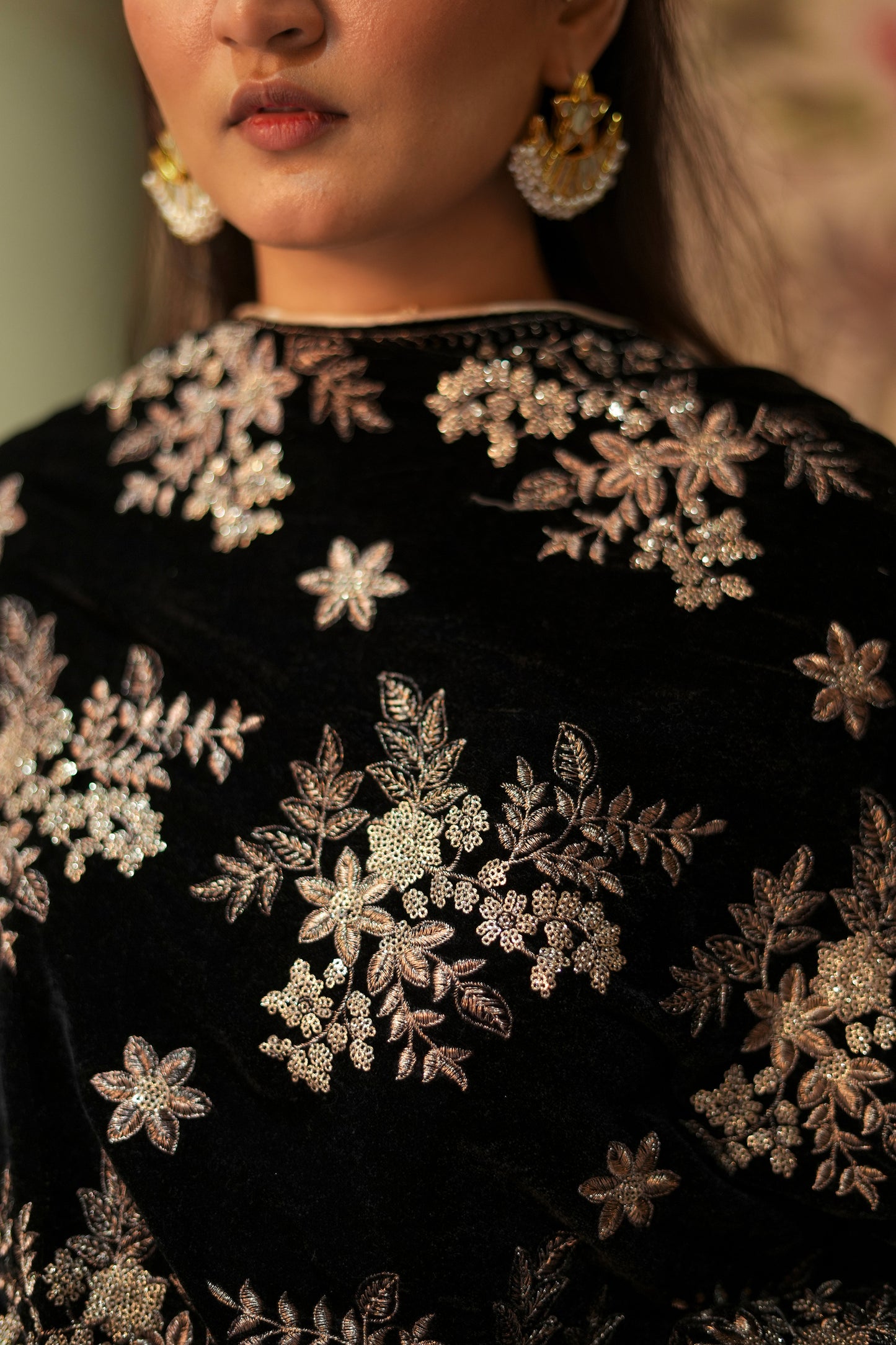 Black Pehnawa Shawl