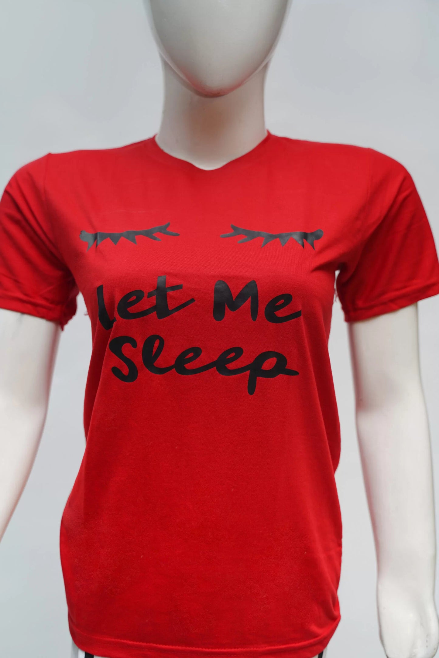 Let Me Sleep Red pjs