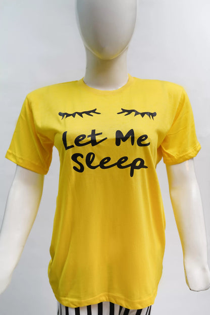 Let Me Sleep Yellow pjs