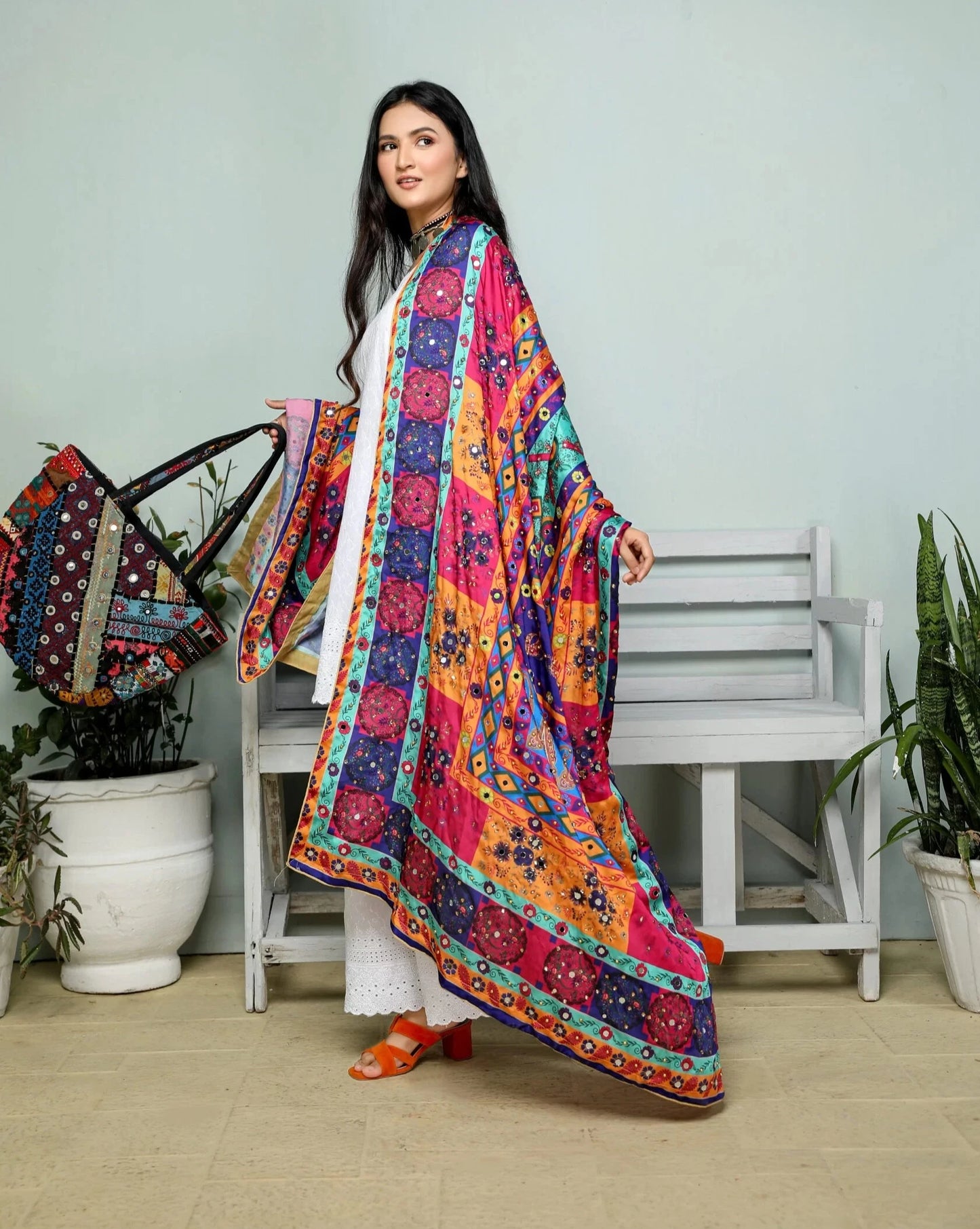 Peshwa Silk Shawl