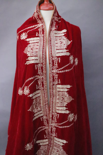 Shahi Qila Red Shawl