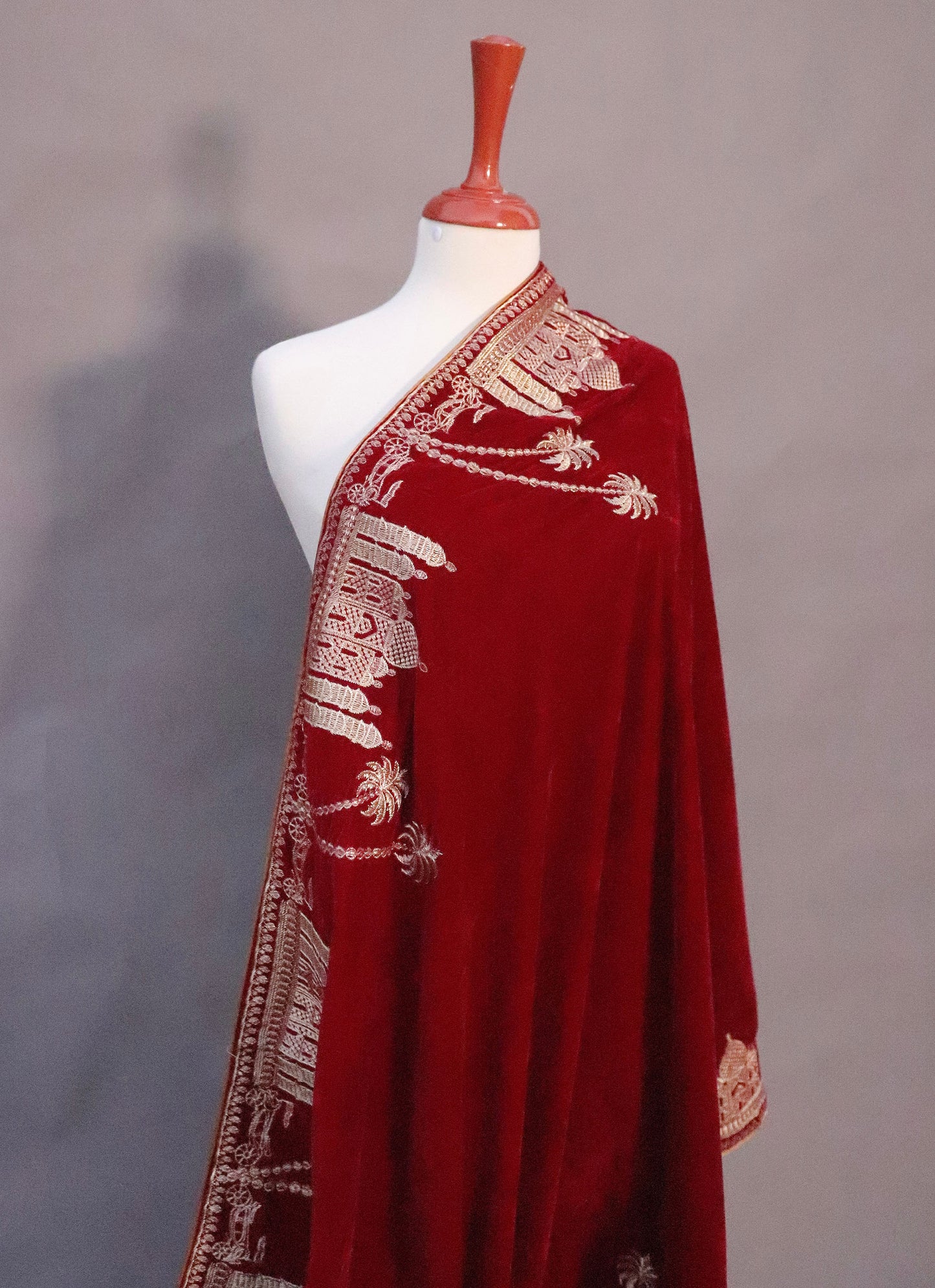 Shahi Qila Red Shawl