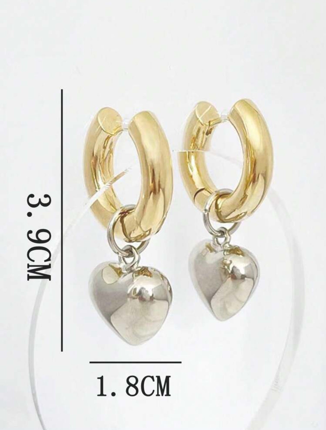 Heart drop Earrings