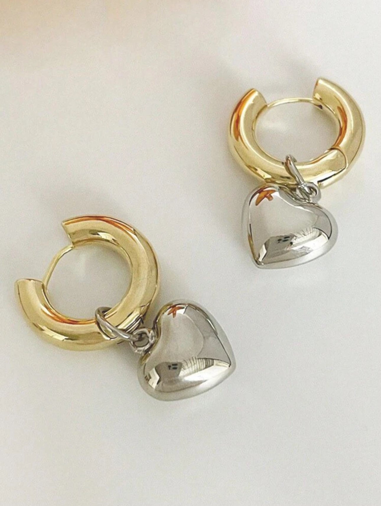 Heart drop Earrings