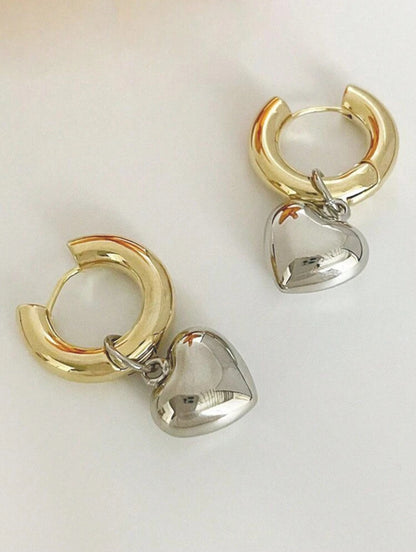 Heart drop Earrings