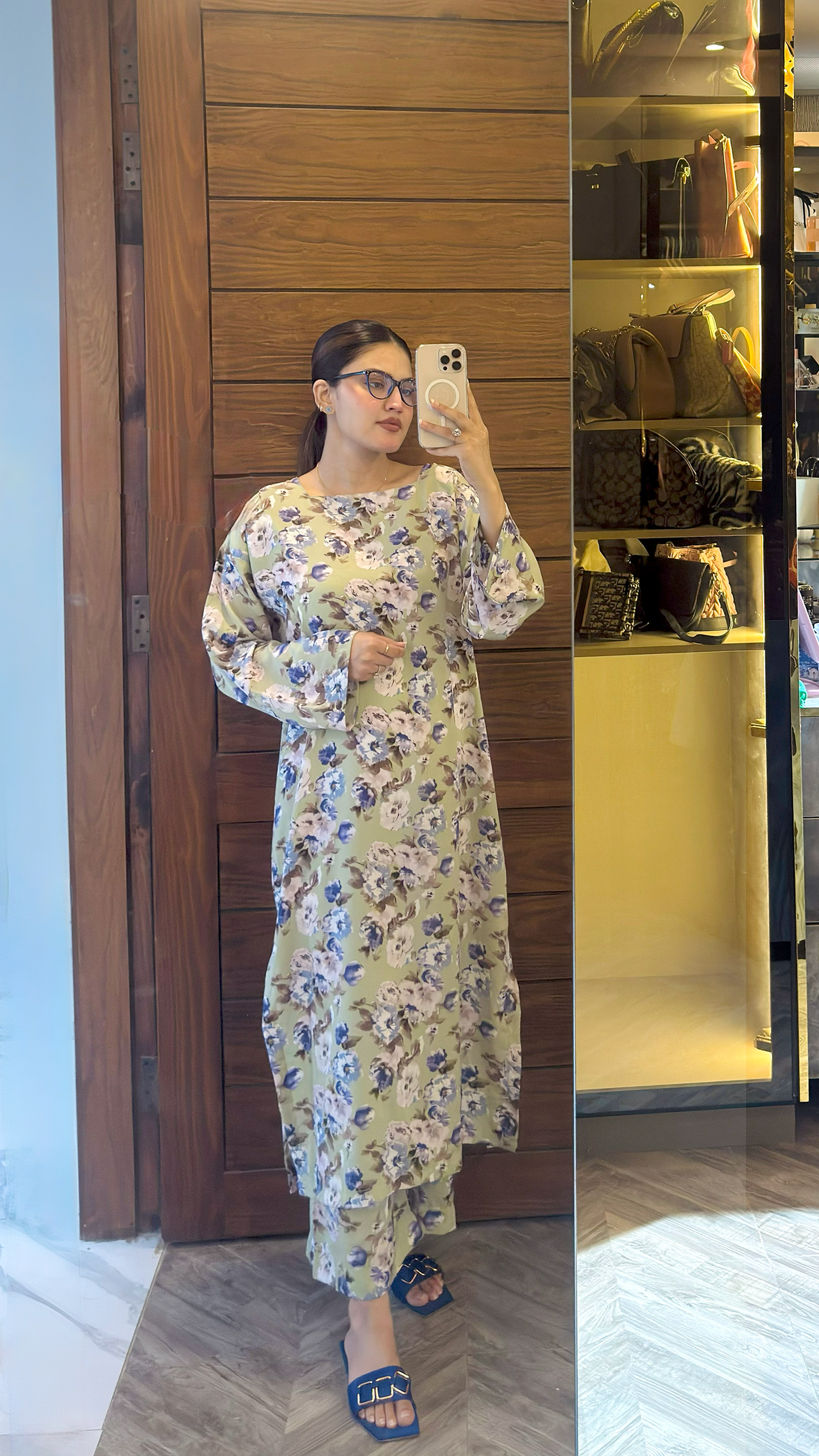 Olive Green 2pcs Dress