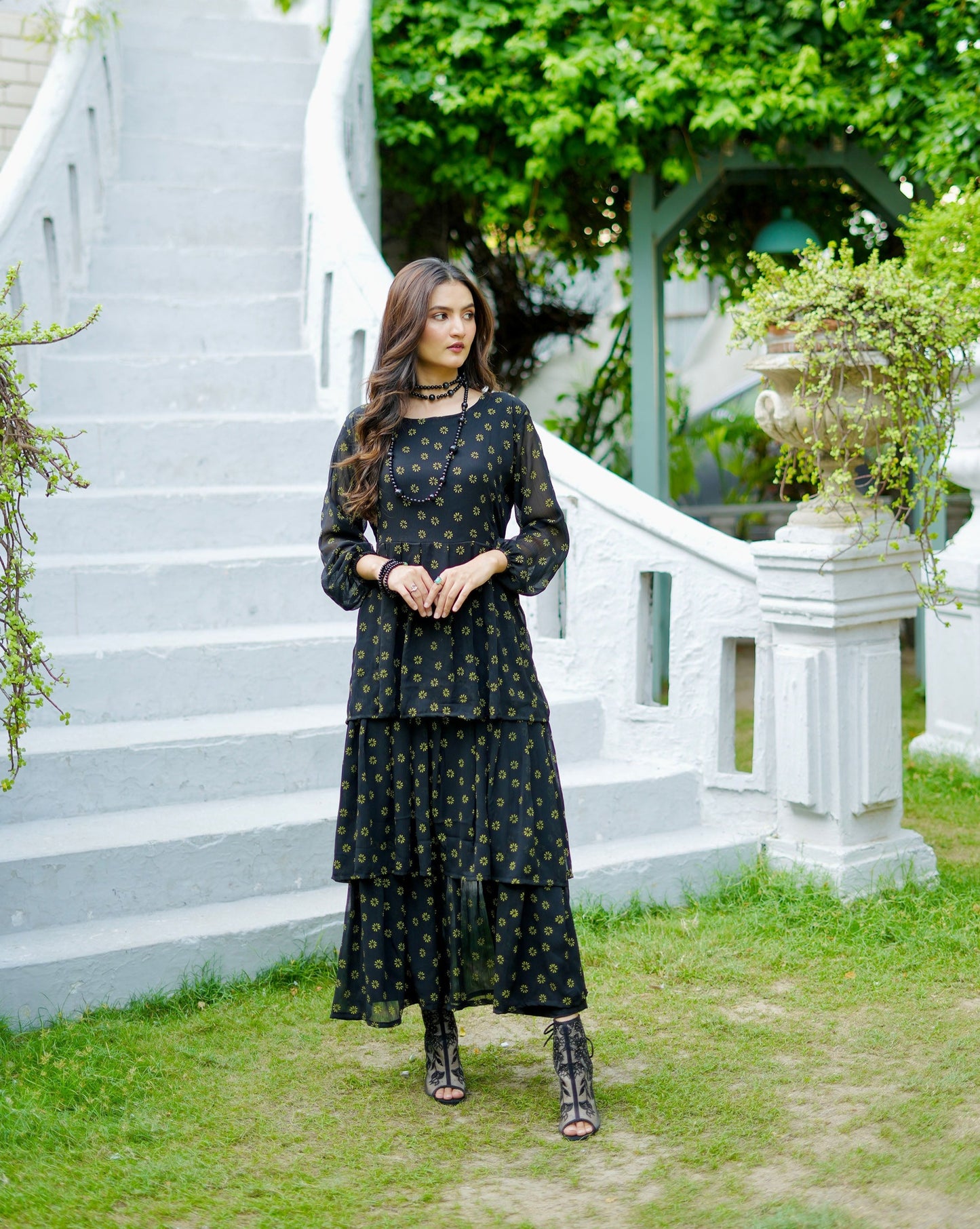 Bloom black maxi