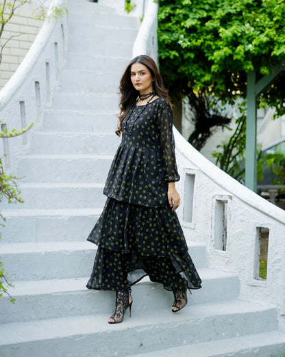 Bloom black maxi